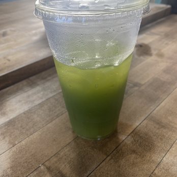 El Puerto Street Tacos - Pineapple spinach drink - took it after I started drinking lol - Mexican Near Me - Carlsbad, California El Puerto Street Tacos - Pineapple spinach drink - took it after I started drinking lol - Mexican Near Me - Carlsbad, California