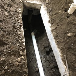 Diamond cut concrete cutting - Underground plumbing install