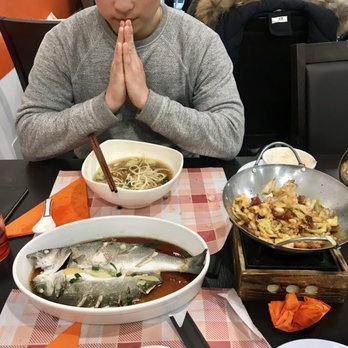 Yixinge - Steamed Fish, Pork Rib Bone Noodle Soup, Chili Cabbage and two bowls of steamed rice. You cannot go wrong! - Chinese Near Me - Florence, FI