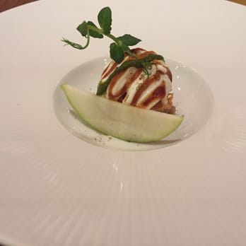 Indian Accent - Potato sphere chaat - Indian Near Me - New York, New York Indian Accent - Potato sphere chaat - Indian Near Me - New York, New York