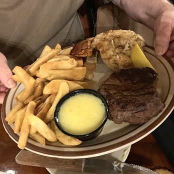 Chuck’s Steak House - 7 oz Filet Mignon and 1 Lobster tail with fries - Steakhouses Near Me - Myrtle Beach, South Carolina Chuck’s Steak House - 7 oz Filet Mignon and 1 Lobster tail with fries - Steakhouses Near Me - Myrtle Beach, South Carolina
