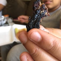 Section 5 Pizza - Piece of my nephew's burger.