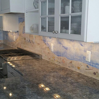 Tiles By Semos - a kitchen with a marble counter top - General Contractors Near Me - Oakhurst, New Jersey