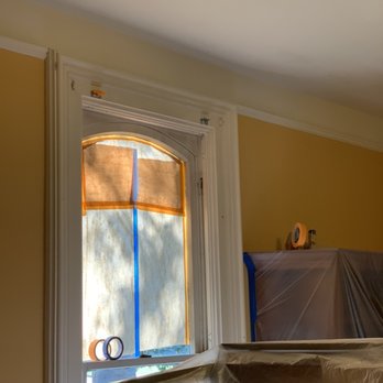 GM Painting - Masking the windows. Painting inside and outside . - Painters Near Me GM Painting - Masking the windows. Painting inside and outside . - Painters Near Me