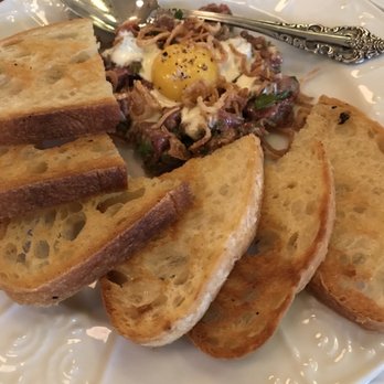 Billy Can Can - Steak tartare with quail egg on top - Steakhouses Near Me - Dallas, Texas Billy Can Can - Steak tartare with quail egg on top - Steakhouses Near Me - Dallas, Texas