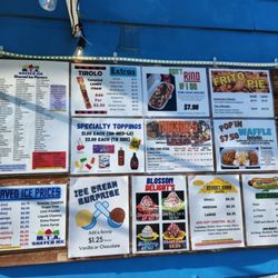 M T A Shaved Ice - Menu