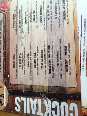 Menu photo 7 Nodding Donkey Uptown Dallas, TX