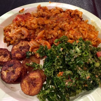 Vegan Flava Cafe - Baked spaghetti special (includes side of kale salad and side of bake plantains) $12 - Vegan Near Me - Chapel Hill, North Carolina Vegan Flava Cafe - Baked spaghetti special (includes side of kale salad and side of bake plantains) $12 - Vegan Near Me - Chapel Hill, North Carolina