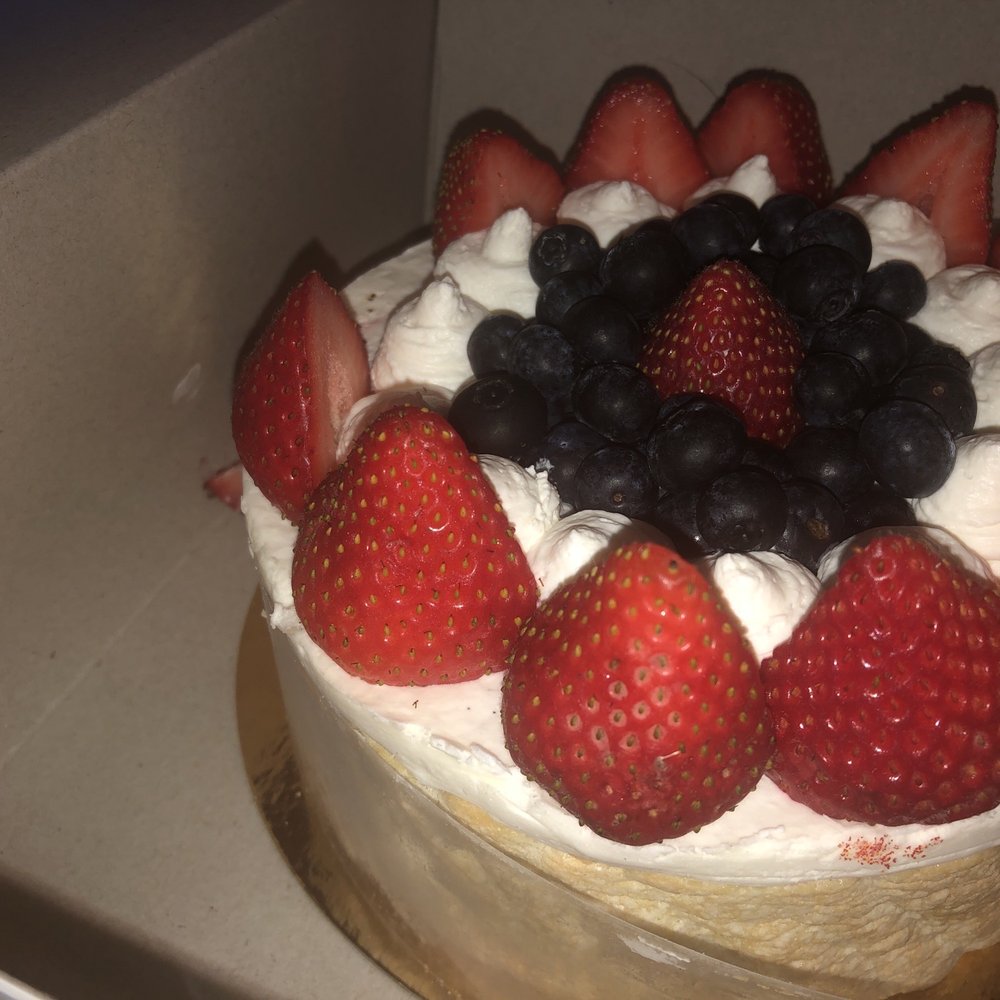 Faubourg - No raspberry on top, no sugar powder, no lady finger on the exterior, also tastes very cheap. And yet they increased the price? - Bakeries Near Me - Vancouver, British Columbia