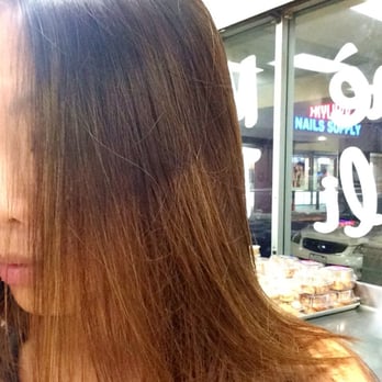 Bebe Salon - $110+ and 2 hours for a touch up on my roots and this is what I walk out of the salon with. Terrible. - Hair Stylists Near Me - Garden Grove, California