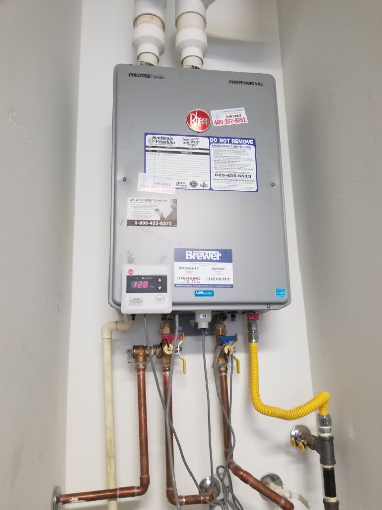 Slide of ER Tankless Water Heaters and Plumbing