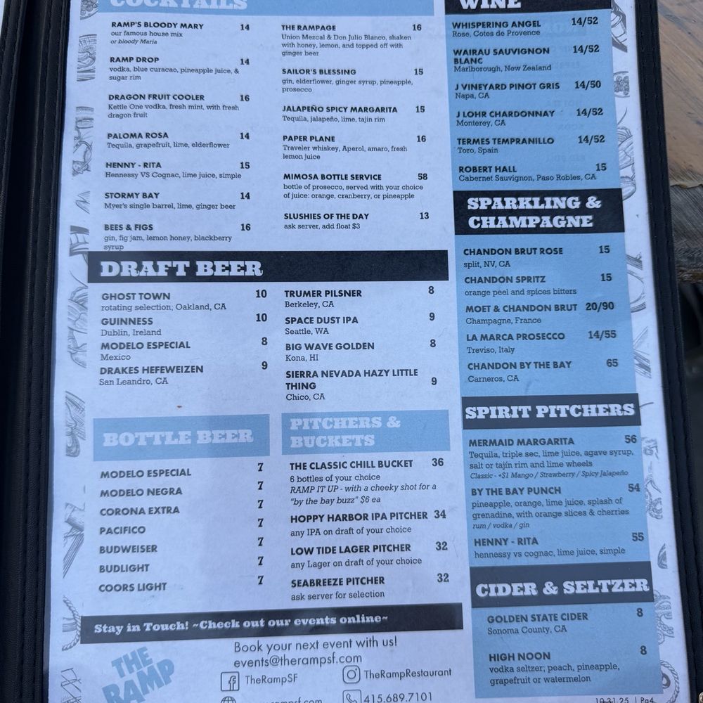 The Ramp Restaurant - Menu - American Near Me - San Francisco, California The Ramp Restaurant - Menu - American Near Me - San Francisco, California