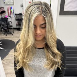 Colorz by Jessica - Brighter blonde on Natural Black Hair! Book Now Blonde Expert!!!