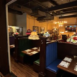 The Old Spaghetti Factory - Gorgeous hanging light fixtures!