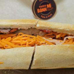 Paris Banh Mi Columbus - Bánh Mì Patê Thịt (Pate & Pork)