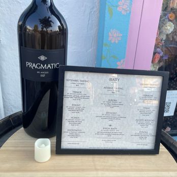 Byron Blatty Wines - September flight offerings. - Wine Tasting Room Near Me - Los Angeles, California