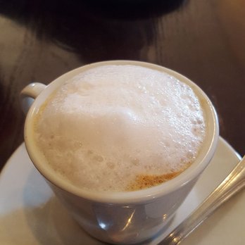 Famous Toastery - Almond milk cappuccino - Breakfast & Brunch Near Me - Davidson, North Carolina