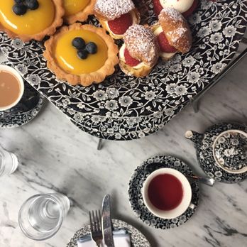 Soho House Chicago - Pastry tower and tea. All delicious and super cute plates. - Resorts Near Me - Chicago, Illinois