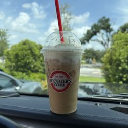 Iced autumn caramel swirl with whipped cream