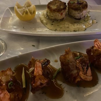Larsen's Grill - Maryland Crab Cakes Bacon Wrapped Shrimp - Steakhouses Near Me - Oxnard, California Larsen's Grill - Maryland Crab Cakes Bacon Wrapped Shrimp - Steakhouses Near Me - Oxnard, California