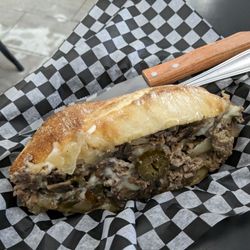 Philadelphia Kitchen - Steak with mushrooms and jalapenos sandwich