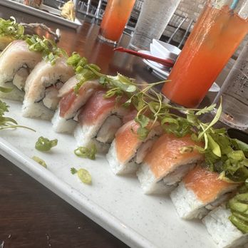 Jackacuda's Seafood & Sushi - Over the rainbow (spicy sauce requested on the side) - Seafood Near Me - Destin, Florida