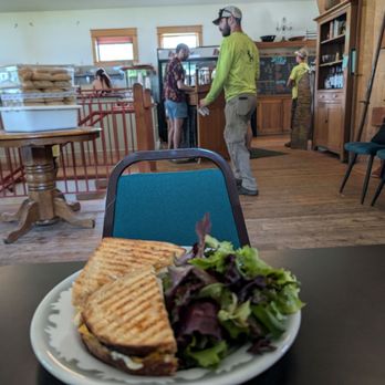 Lakeside Street Coffee House - Grilled cheese sandwich with added turkey and a salad. - Coffee & Tea Near Me - Madison, Wisconsin