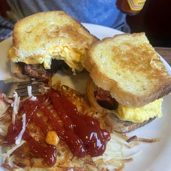 Denny's - Spicy brisket sandwich (had no spice at all) - Diners Near Me - Marina, California Denny's - Spicy brisket sandwich (had no spice at all) - Diners Near Me - Marina, California