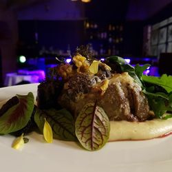 Serendipity - Filete de Res Sheri Beef fillet cooked to your preference over a potato puree with creamy ajillo mushrooms and covered with melted Par