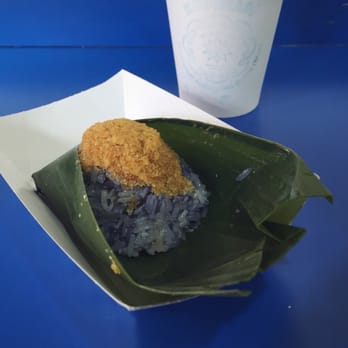 Kopitiam - Pulut Inti (Blue sticky rice with shredded coconut): The perfect sweetness -- not too sweet. - Malaysian Near Me - New York, New York Kopitiam - Pulut Inti (Blue sticky rice with shredded coconut): The perfect sweetness -- not too sweet. - Malaysian Near Me - New York, New York