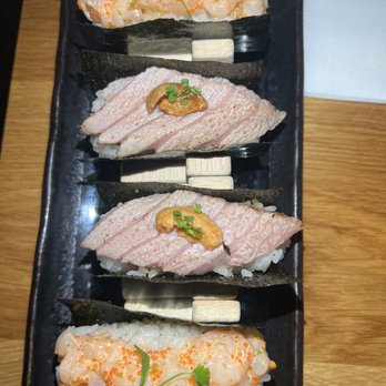 Ozakaya - Aburi toro uni temaki, spicy scallop temaki - Izakaya Near Me - Brooklyn, New York Ozakaya - Aburi toro uni temaki, spicy scallop temaki - Izakaya Near Me - Brooklyn, New York
