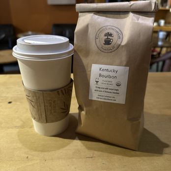 Kentucky Coffeetree Café - Kentucky Bourbon Light Roast whole beans and a double shot Sumatra Dark Roast. - Coffee & Tea Near Me - Frankfort, Kentucky Kentucky Coffeetree Café - Kentucky Bourbon Light Roast whole beans and a double shot Sumatra Dark Roast. - Coffee & Tea Near Me - Frankfort, Kentucky