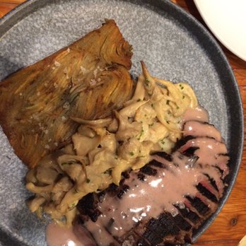 Preserve - Roseda Farm Dry Aged Brisket with Red Wine Butter Sauce, Lions Mane Mushrooms, Potato Gratin - Bars Near Me - Annapolis, Maryland