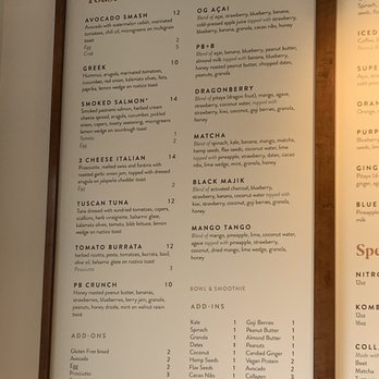 Toastique - Menu - Juice Bars & Smoothies Near Me - Washington, DC, District of Columbia