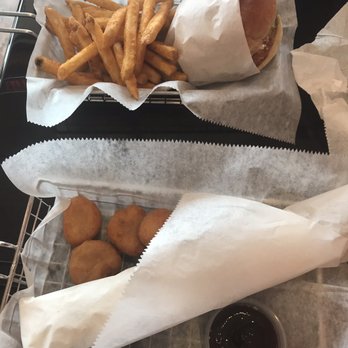 Bubble Cream - Chicken sandwich and fries Chicken wrap with Mac and cheese poppers - Burgers Near Me - Shelby Township, Michigan