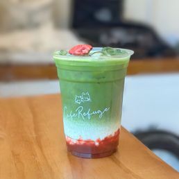 Strawberry Matcha Latte