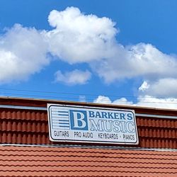 Barker's Music - At Barker's Music store today. The sky makes a nice backdrop! :)