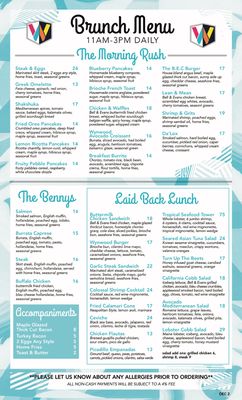 Menu photo 1 Wynwood Restaurant Staten Island, NY Menu photo 1 Wynwood Restaurant Staten Island, NY