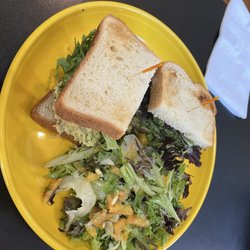 MJ’s on German DeliCafe - Had the curry chicken salad and swapped for a side salad. Very good. Lots of lettuce on the sandwich and the salad was dressed just right.