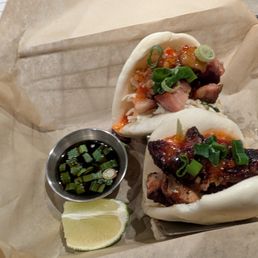 Thai chili Bao buns ($13) - good but small Thai chili Bao buns ($13) - good but small
