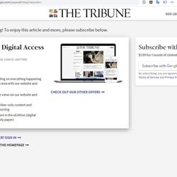 The Tribune - This is want you get when you google something -