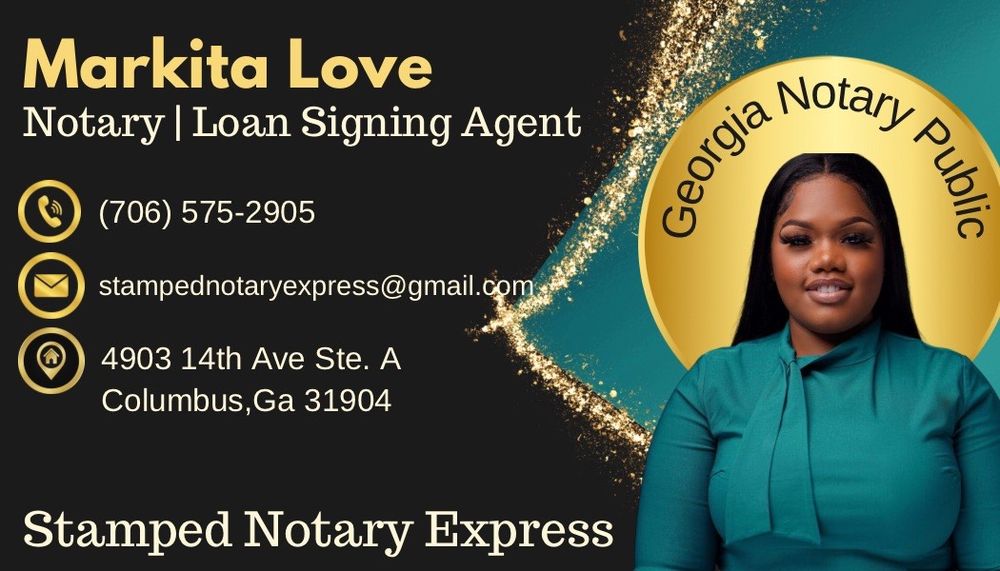 STAMPED NOTARY EXPRESS Request a Quote 4903 14th Ave, Columbus, Notaries Phone