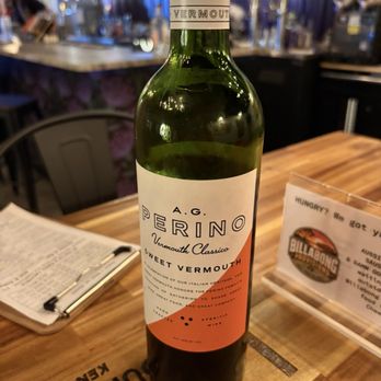 Larrikin Bourbon Company - The vermouth they use (so good I took a photo as a reminder) - Distilleries Near Me - Lawrenceburg, Kentucky
