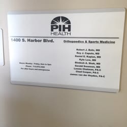 PIH Health - Info for doctors and office info
