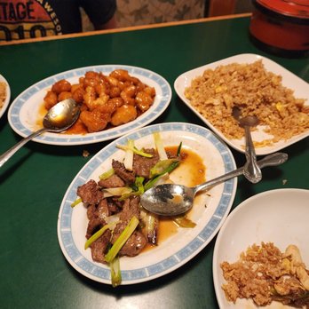 Golden Wok Chinese Restaurant - plates of food on a table - Chinese Near Me - Phoenix, Arizona