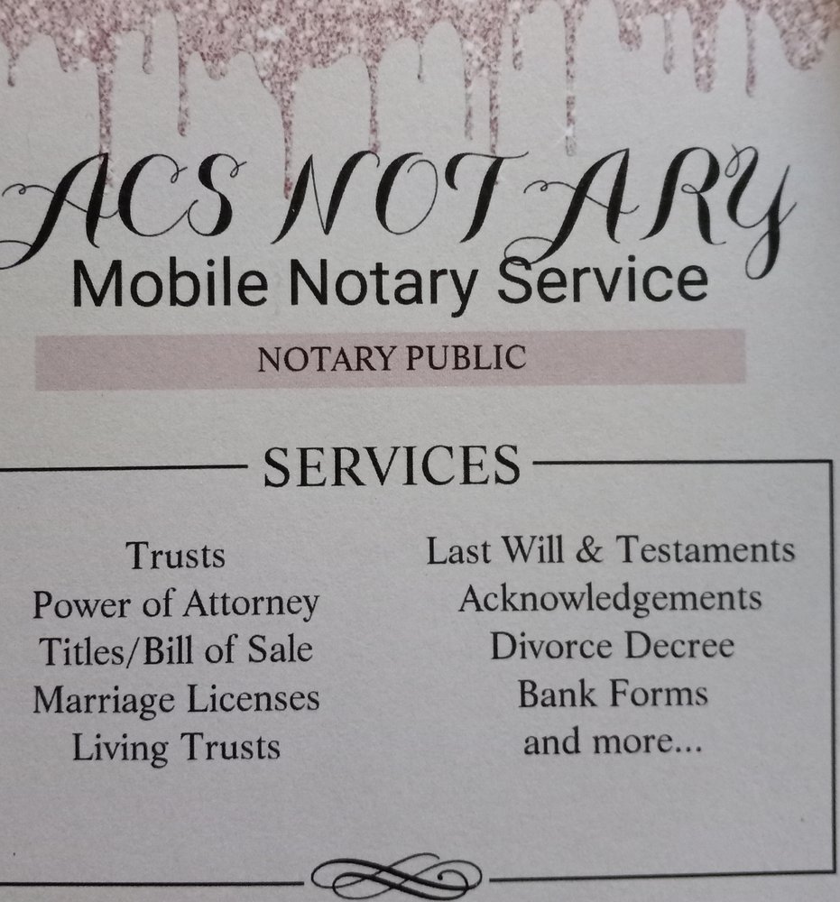 ACS NOTARY Updated April 2024 Request a Quote College Park