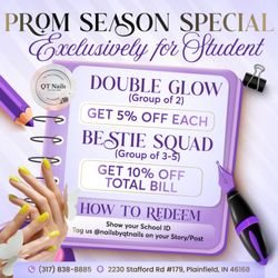 QT Nails - Prom is almost here, and it's time to shine!