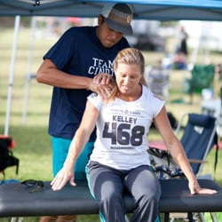 Valley Chiropractic Care - Dr. Akin Treating Patients/ Athletes at the CrossFit Games Carson, CA
