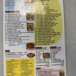 Down east Teriyaki & Fish & Bubble Tea - Menu