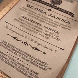Meneer Smakers - Monthly special menu